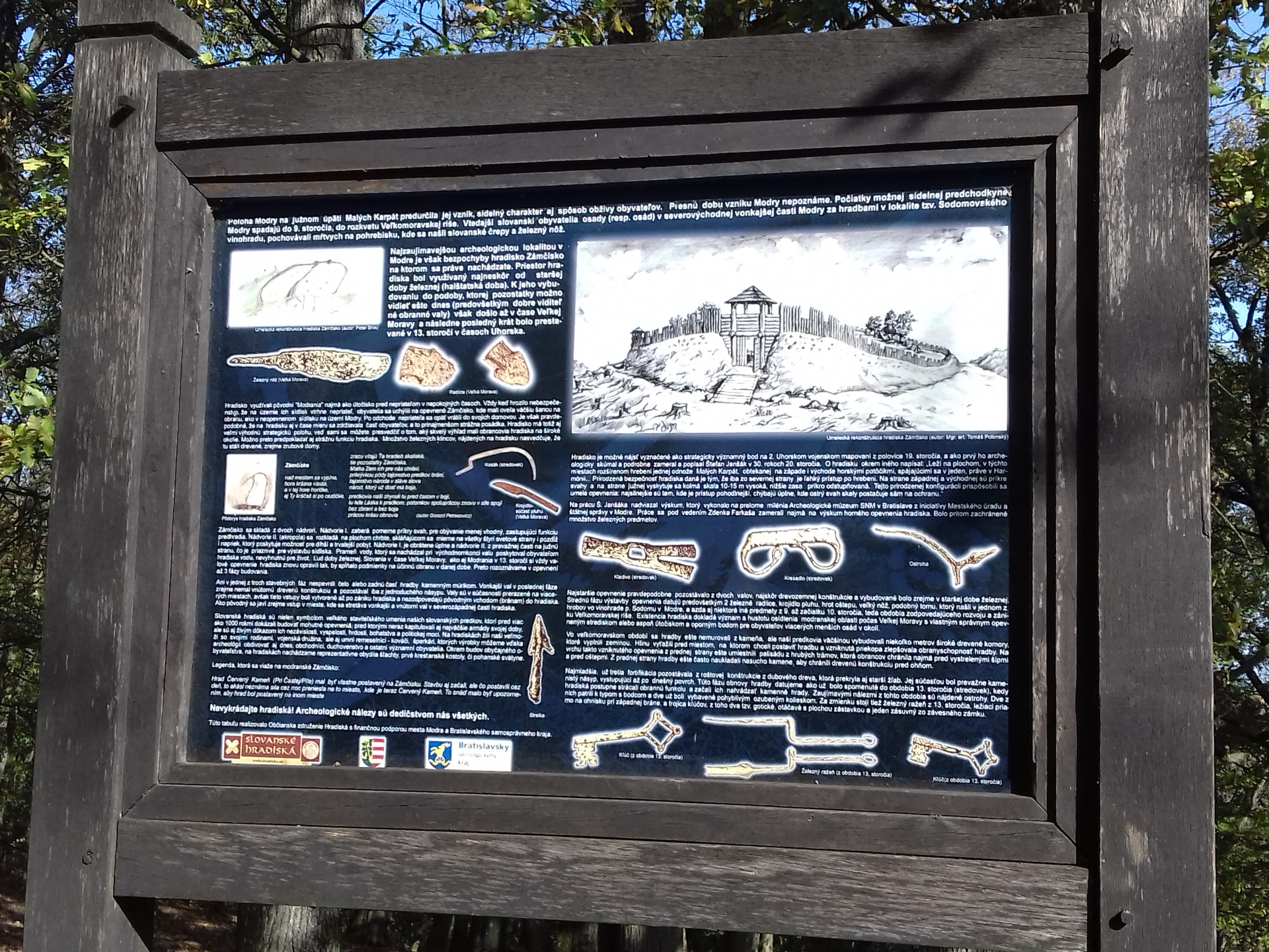 Modra - Zámčisko (býv hradisko)-pripravujem